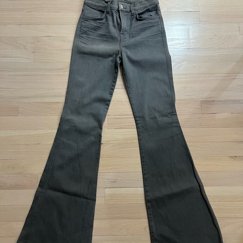 J Brand Charcoal Flare Jeans